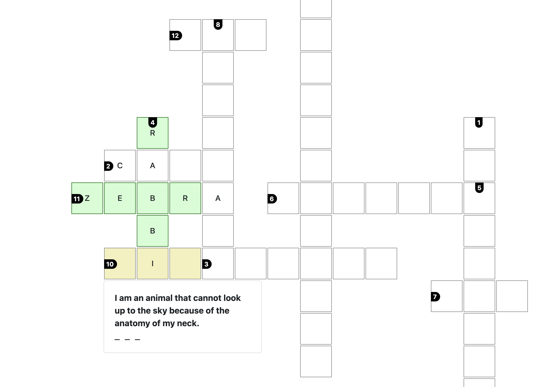 Solving a Crosswords Puzzle